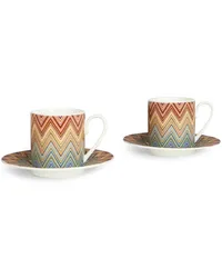 Missoni Home Jarris Kaffeeservice mit Zickzackmuster Rot