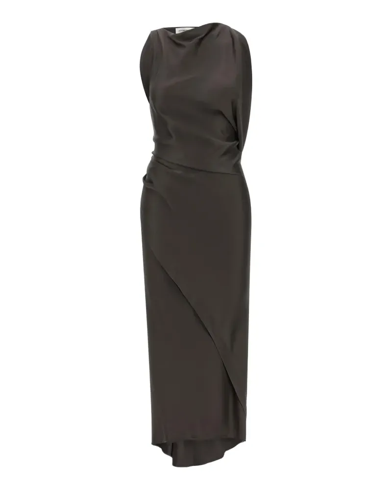 Victoria Beckham Kyra draped ruffle dress - Schwarz Schwarz