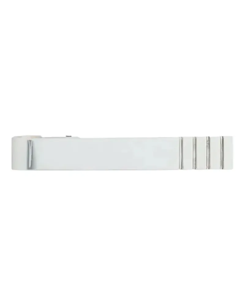 Thom Browne Krawattenklammer mit 4-Streifen-Logo - Silber Silber