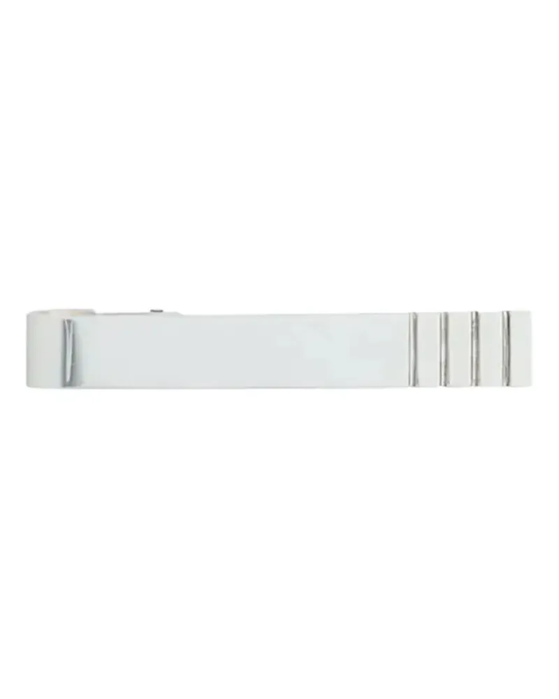 Thom Browne Krawattenklammer mit 4-Streifen-Logo - Silber Silber