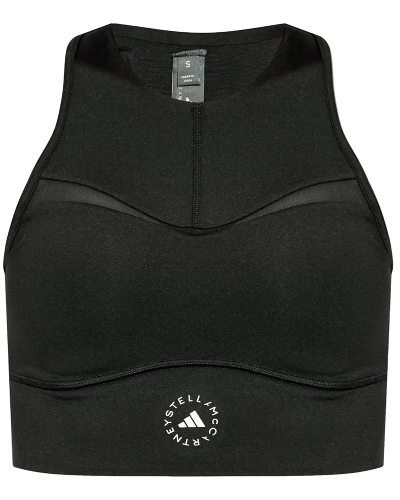 adidas TruePurpose Cropped-Top - Schwarz Schwarz