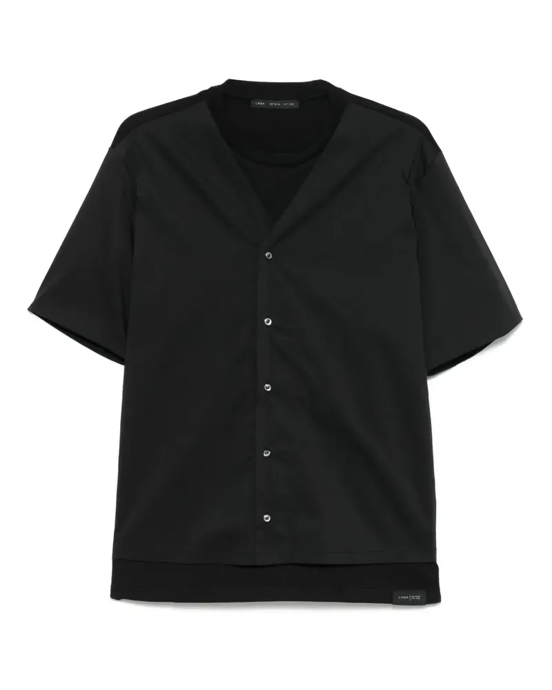 Low Brand T-Shirt im Layering-Look - Schwarz Schwarz