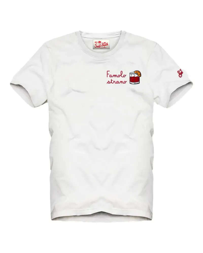 MC2 Saint Barth Portofino T-Shirt mit grafischem Print - Weiß Weiß