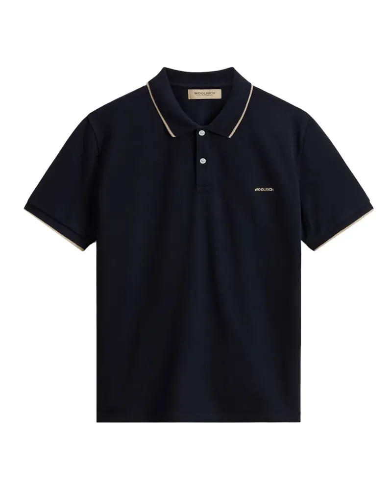Woolrich Monterey logo-embroidered polo shirt - Blau Blau