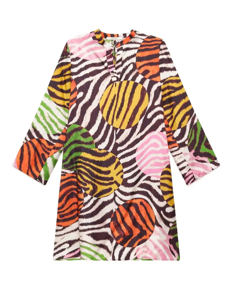 Maliparmi zebra-print silk dress - Braun Braun