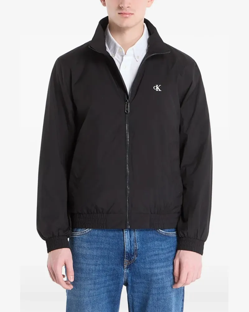 Calvin Klein Jacke mit Logo-Print - Schwarz Schwarz