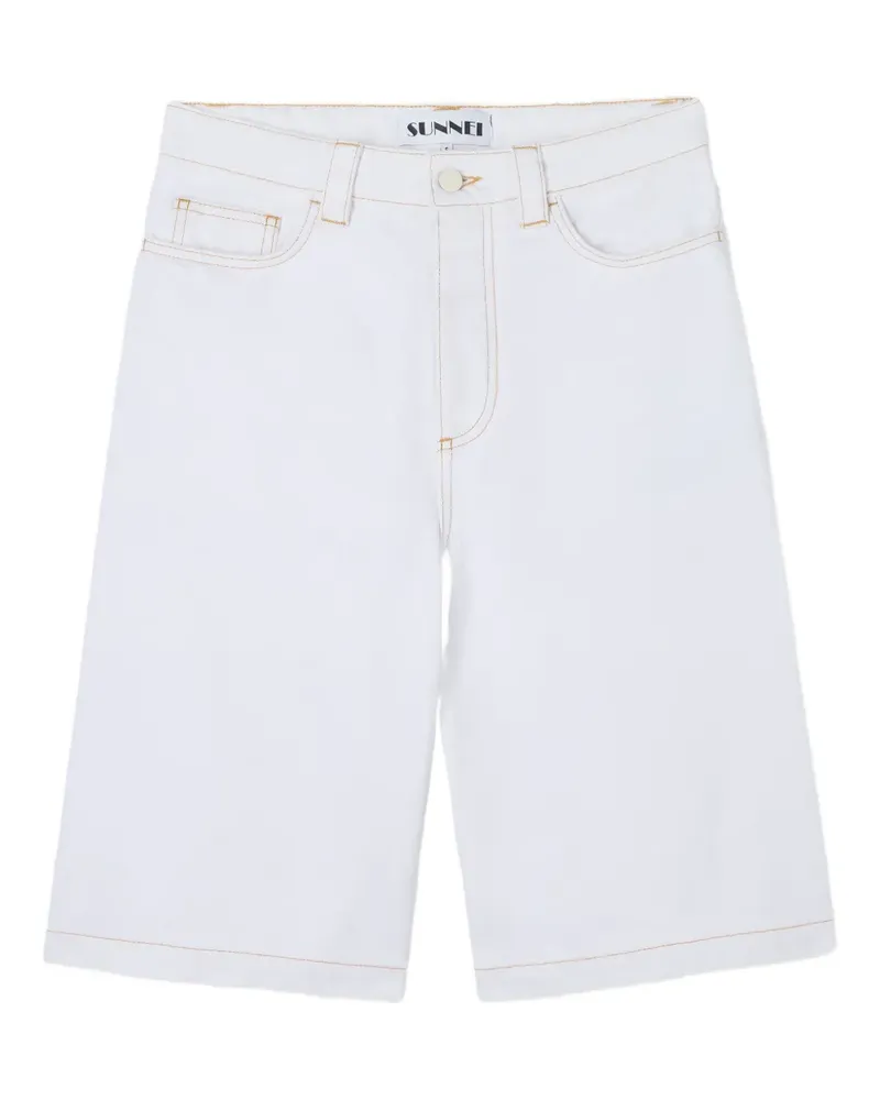 SUNNEI Klassische Jeans-Bermudas - Weiß Weiß