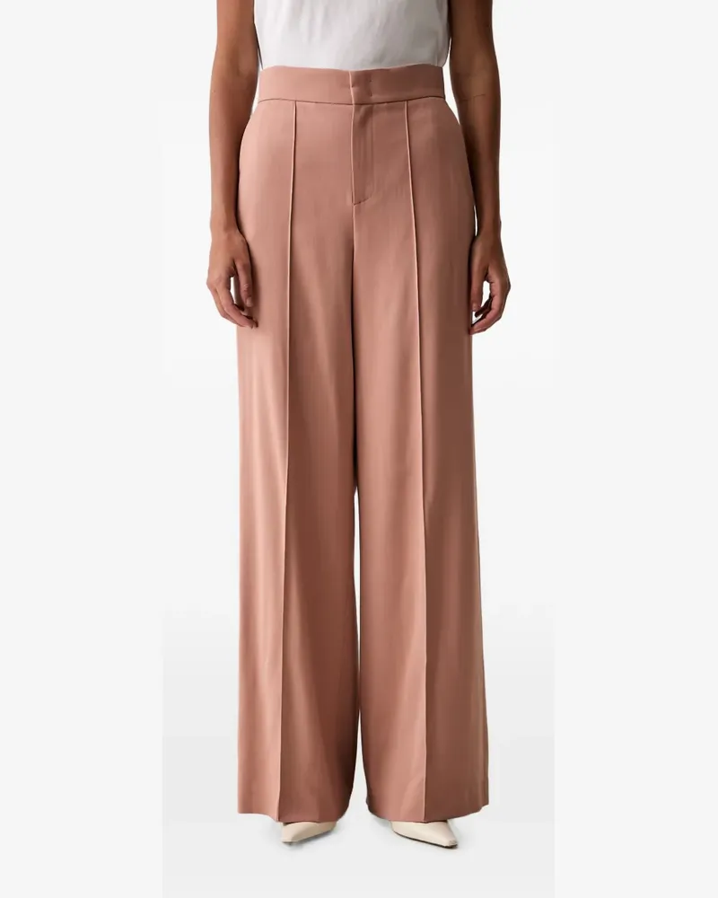 Twin-Set Weite Hose mit Bügelfalten - Rosa Rosa