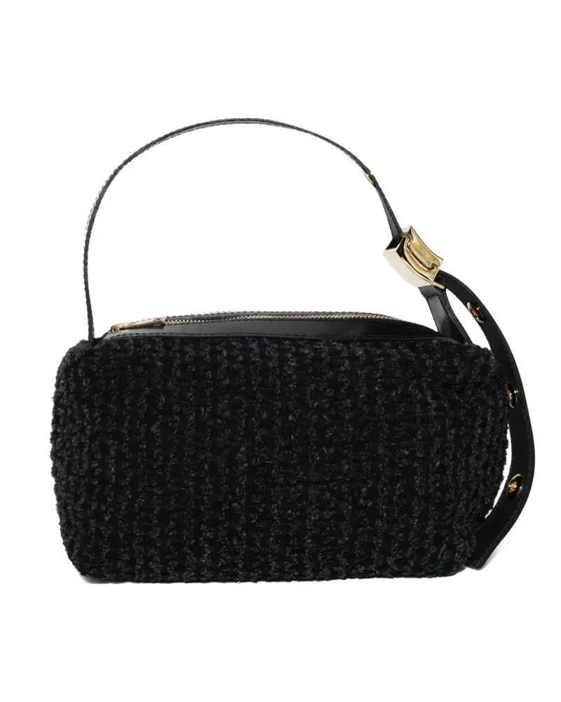 Sacai textured shoulder bag - Schwarz Schwarz