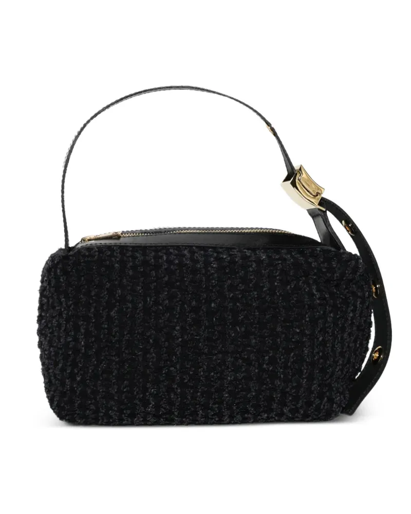 Sacai textured shoulder bag - Schwarz Schwarz