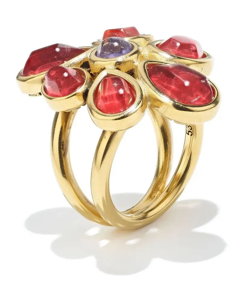 Goossens Paris Mini Cabochons Ring mit Kristallen - Gold Gold