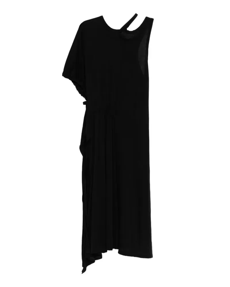 Yohji Yamamoto Asymmetrisches Kleid - Schwarz Schwarz