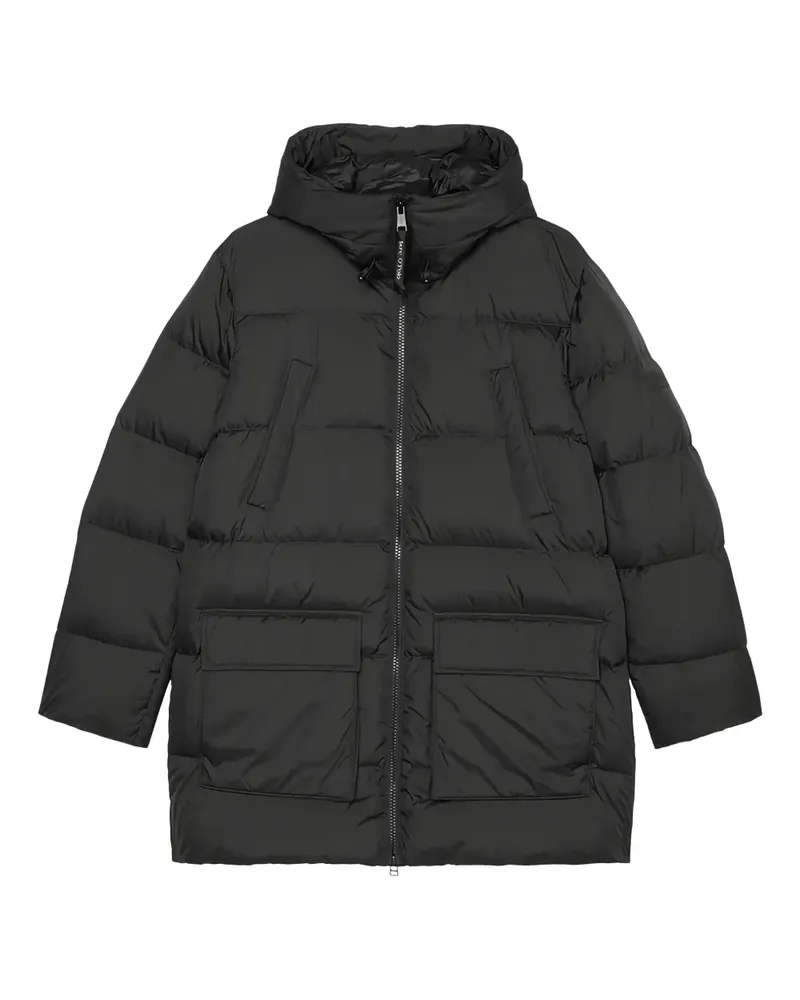 Marc O'Polo Gefütterte Kapuzenjacke - Schwarz Schwarz