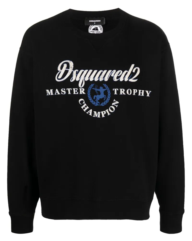 Dsquared2 Sweatshirt mit Logo-Print - Schwarz Schwarz