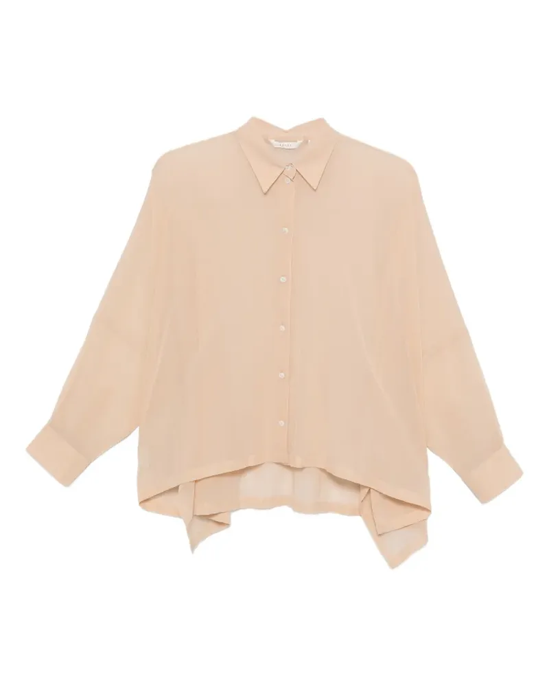 XACUS sheer drop-shoulder shirt - Nude Nude