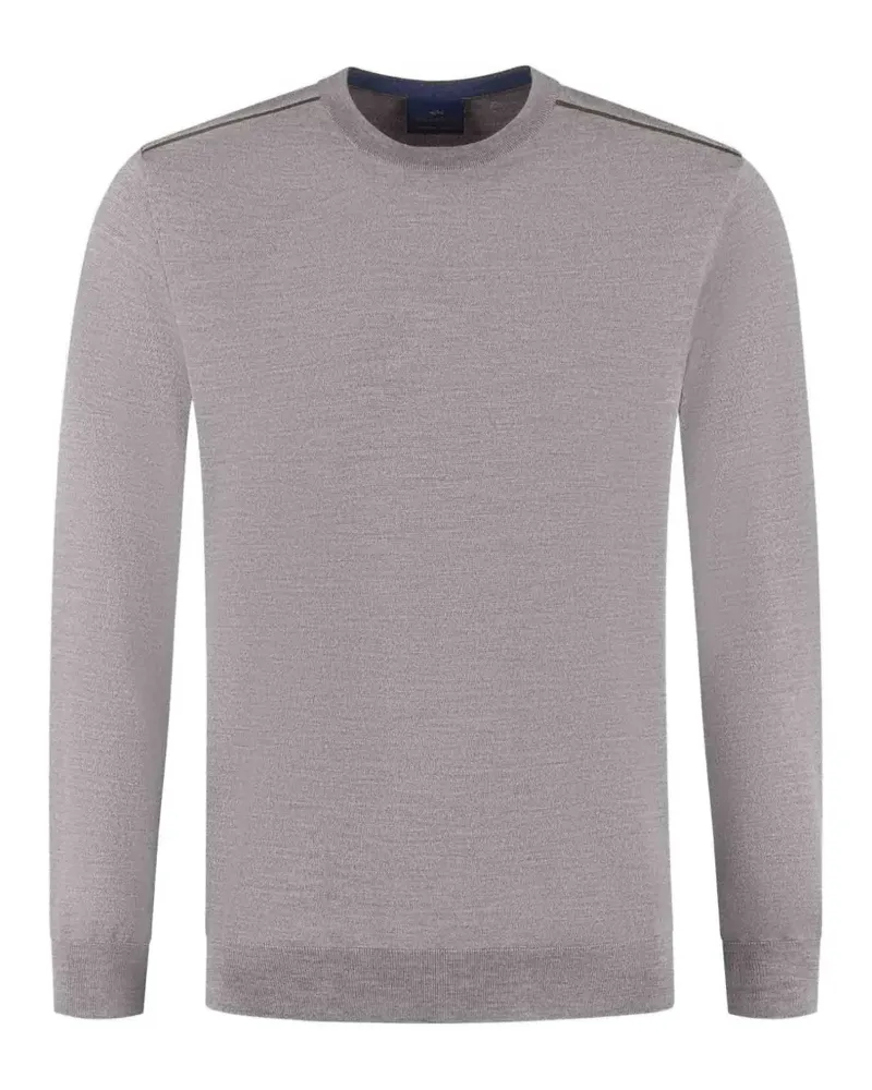Paul & Shark logo-patch crew-neck sweater - Grau Grau