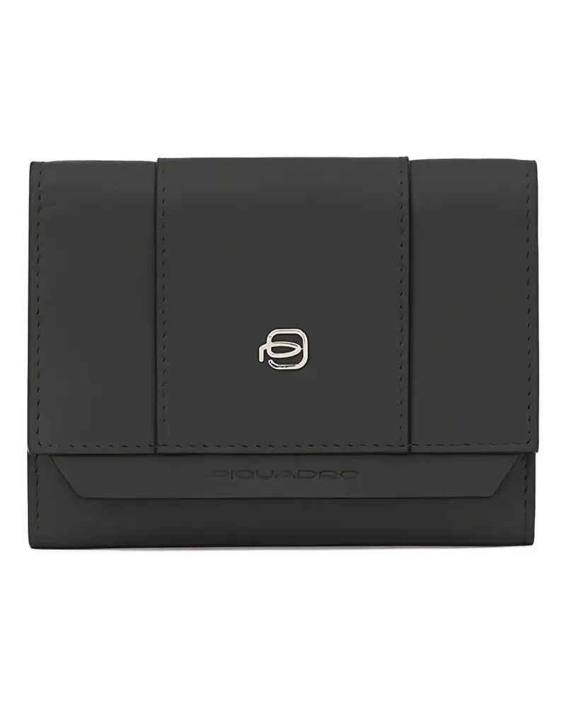 Piquadro trifold wallet - Schwarz Schwarz