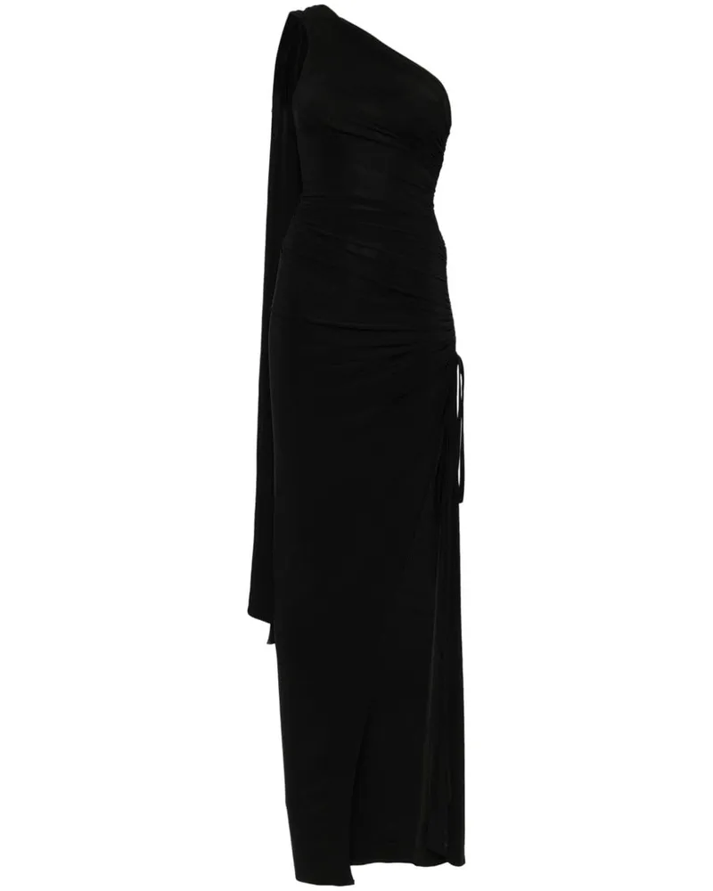 ATU Body Couture Asymmetrisches Maxikleid - Schwarz Schwarz