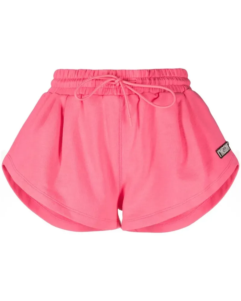MSGM Sport-Shorts mit Logo-Patch - Rosa Rosa