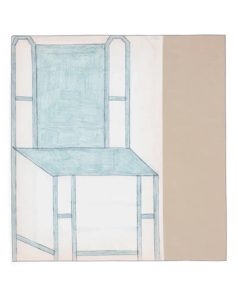 Christophe Lemaire x Philippe Weisbecker Green Chair Schal - Nude Nude