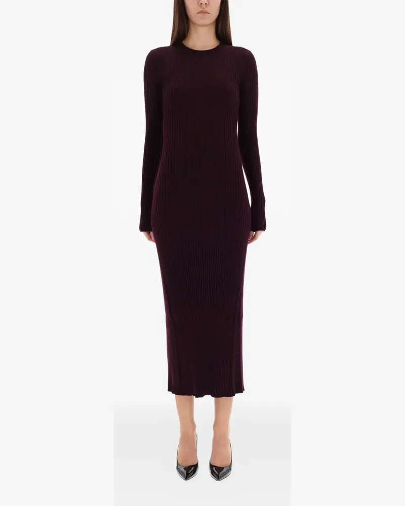 Helmut Lang ribbed midi dress - Rot Rot