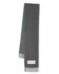 Marni logo-patch scarf Grau