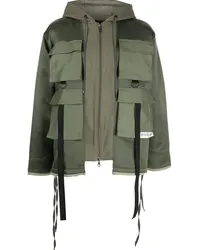 Mostly Heard Rarely Seen M65 Utility-Jacke mit Reißverschluss Grün