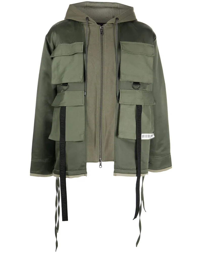 Mostly Heard Rarely Seen M65 Utility-Jacke mit Reißverschluss Grün