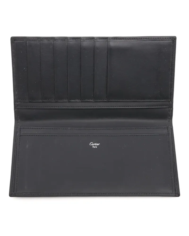 Cartier 2000-2010s Portemonnaie mit Logo-Prägung - Schwarz Schwarz