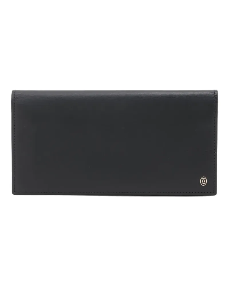 Cartier 2000-2010s Portemonnaie mit Logo-Prägung - Schwarz Schwarz