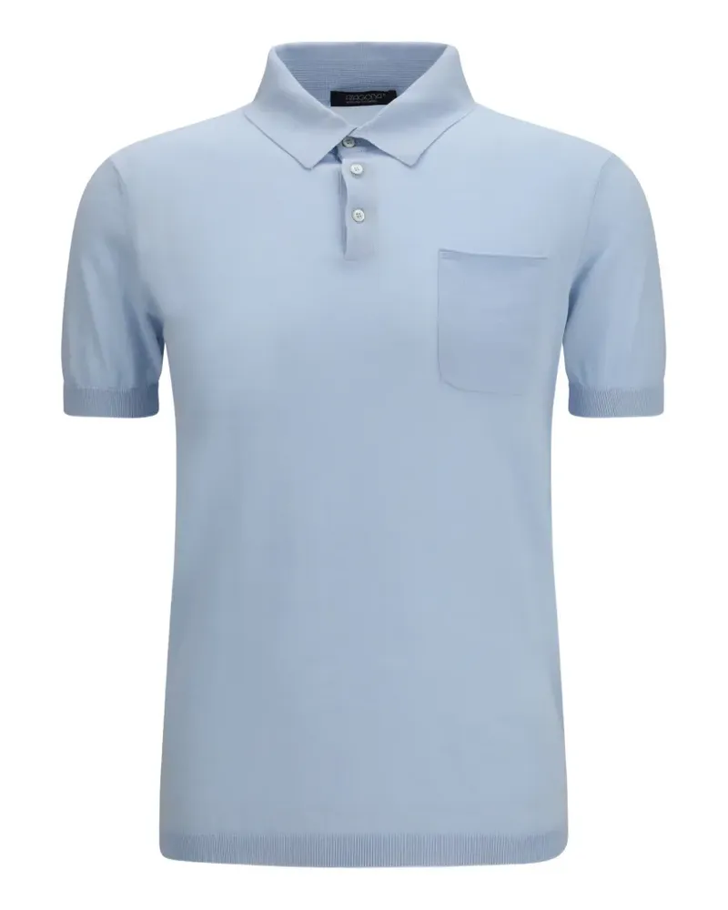 ARAGONA short-sleeve chest-pocket polo shirt - Blau Blau