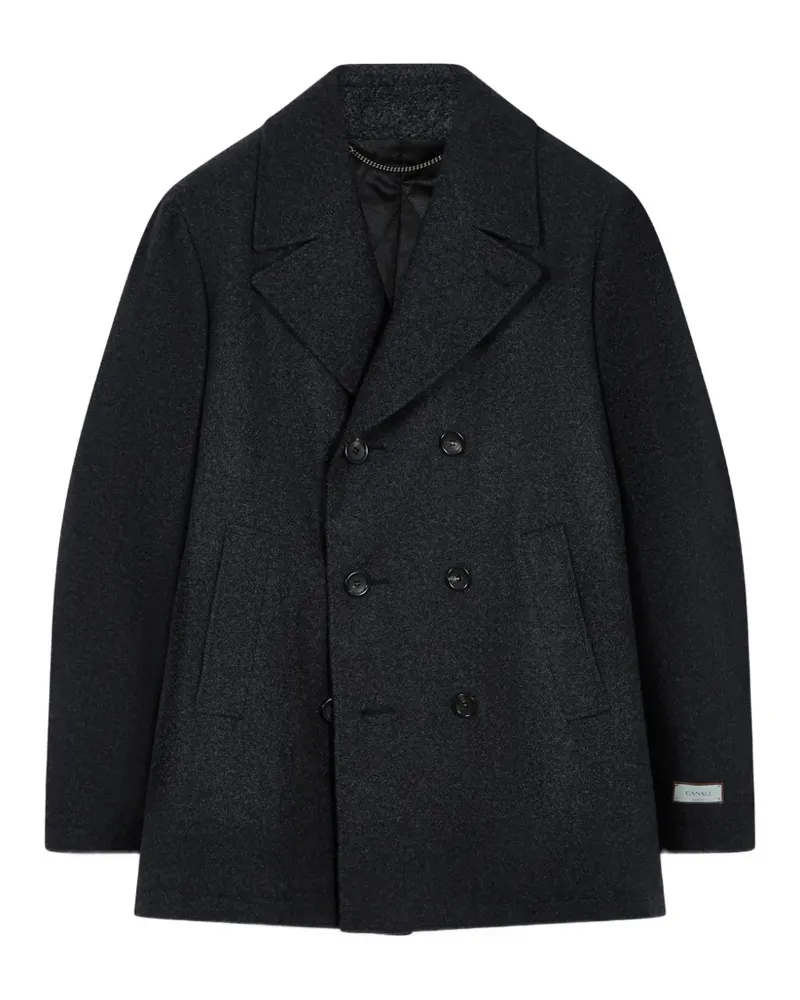 Canali double-breasted coat - Grau Grau