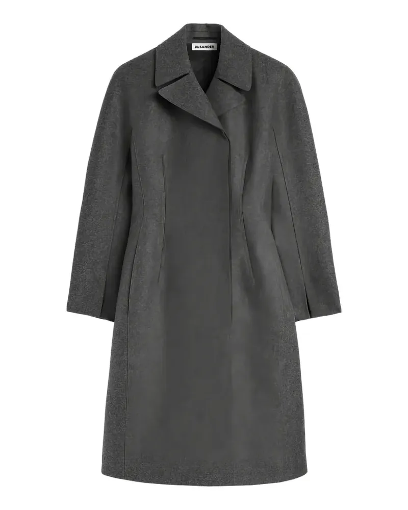 Jil Sander Doppelreihiger Mantel - Grau Grau
