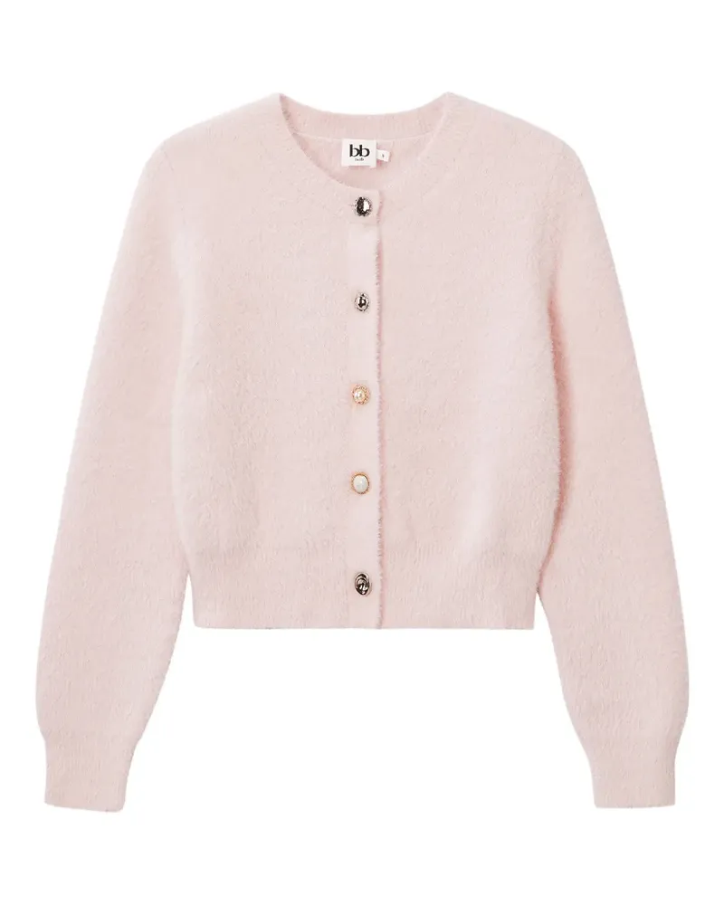 b+ab Cardigan mit Knöpfen - Rosa Rosa