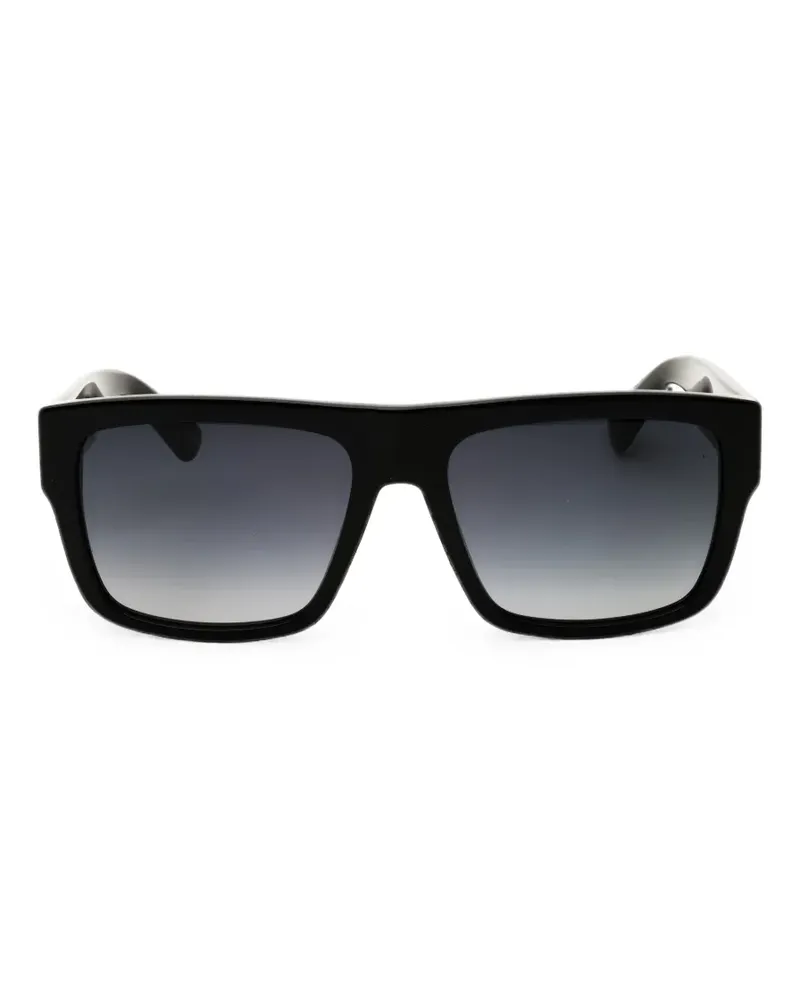 Moschino Sonnenbrille mit eckigem Gestell - Schwarz Schwarz