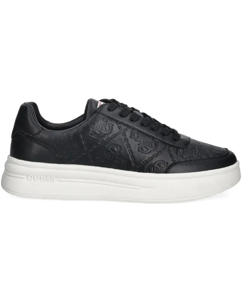 Guess Winno Sneakers mit Prägung - Schwarz Schwarz