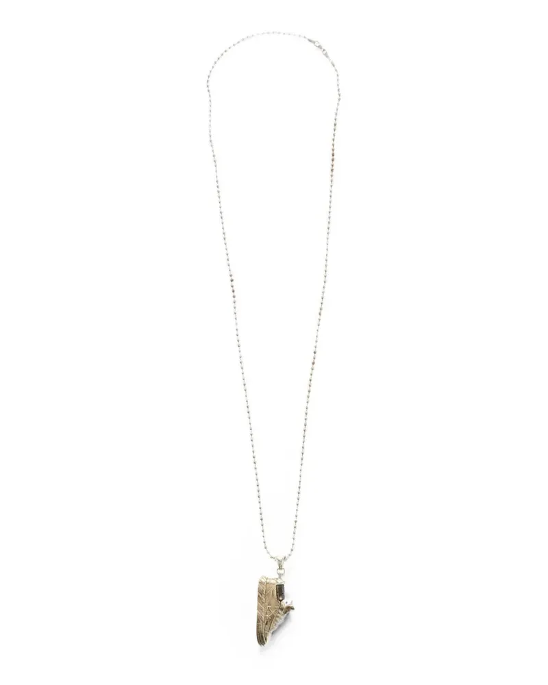 OFF-WHITE sneaker-shaped pendant necklace - Gold Gold