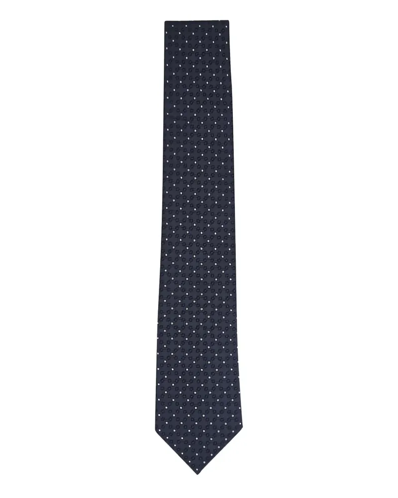 Brunello Cucinelli Krawatte mit Jacquardmuster - Blau Blau