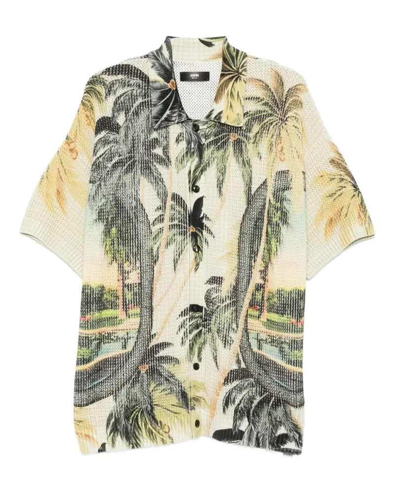 Amiri Hemd mit Palmen-Print - Grün Grün