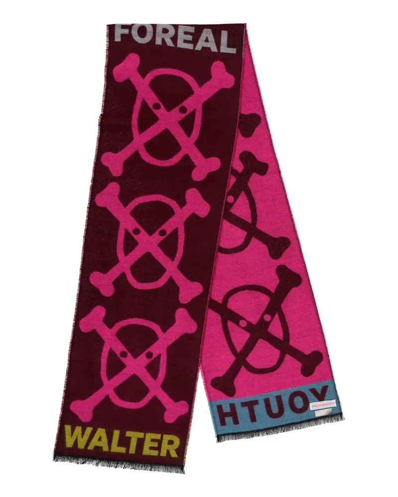 Walter van Beirendonck Youth Schal mit grafischem Print - Rosa Rosa