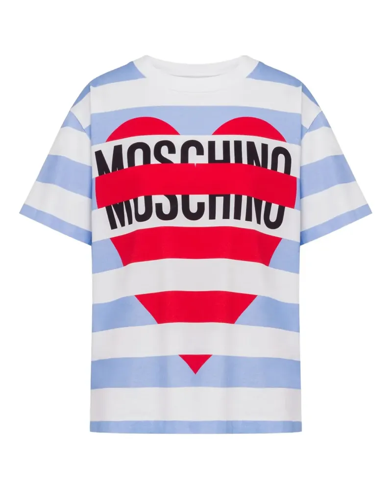 Moschino T-Shirt mit Logo-Print - Blau Blau