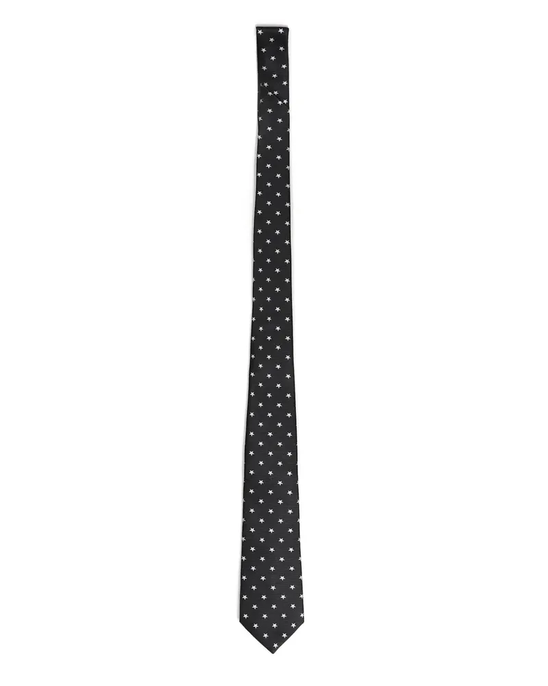 Yohji Yamamoto Krawatte aus Seide - Schwarz Schwarz