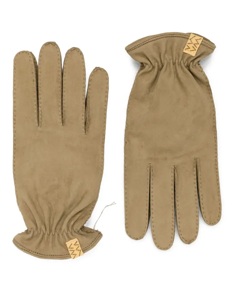 Visvim Handschuhe aus Leder - Nude Nude