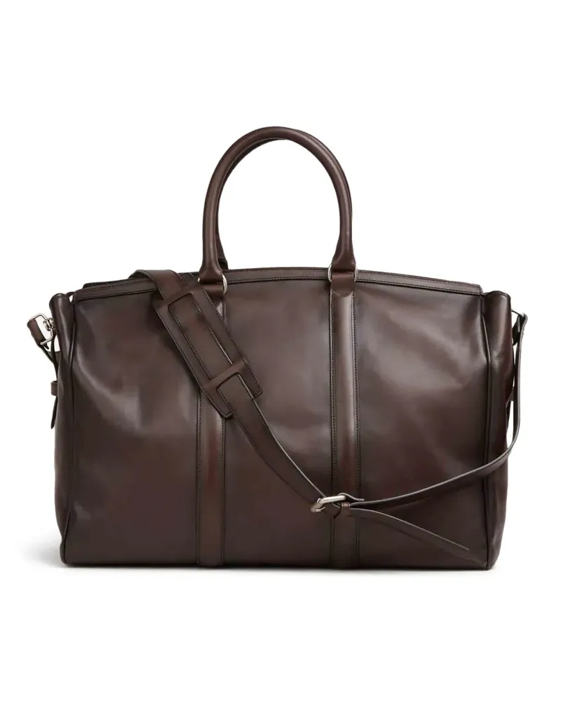 Officine Creative Italia Tote Bag mit Kontrasteinsätzen - Braun Braun