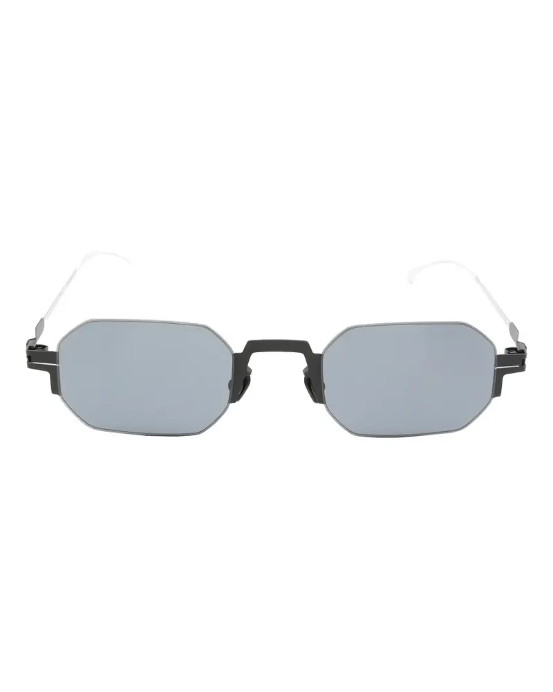 Mykita Sonnenbrille mit geometrischem Gestell - Schwarz Schwarz