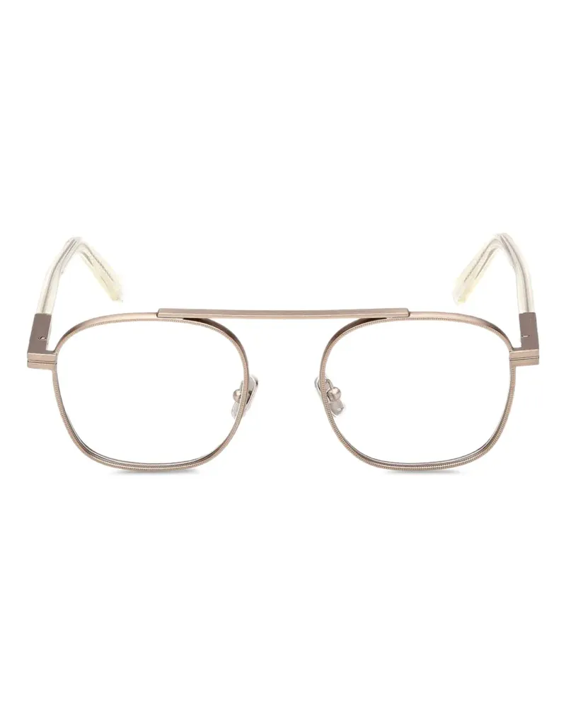 Ermenegildo Zegna Brille mit eckigem Gestell - Gold Gold