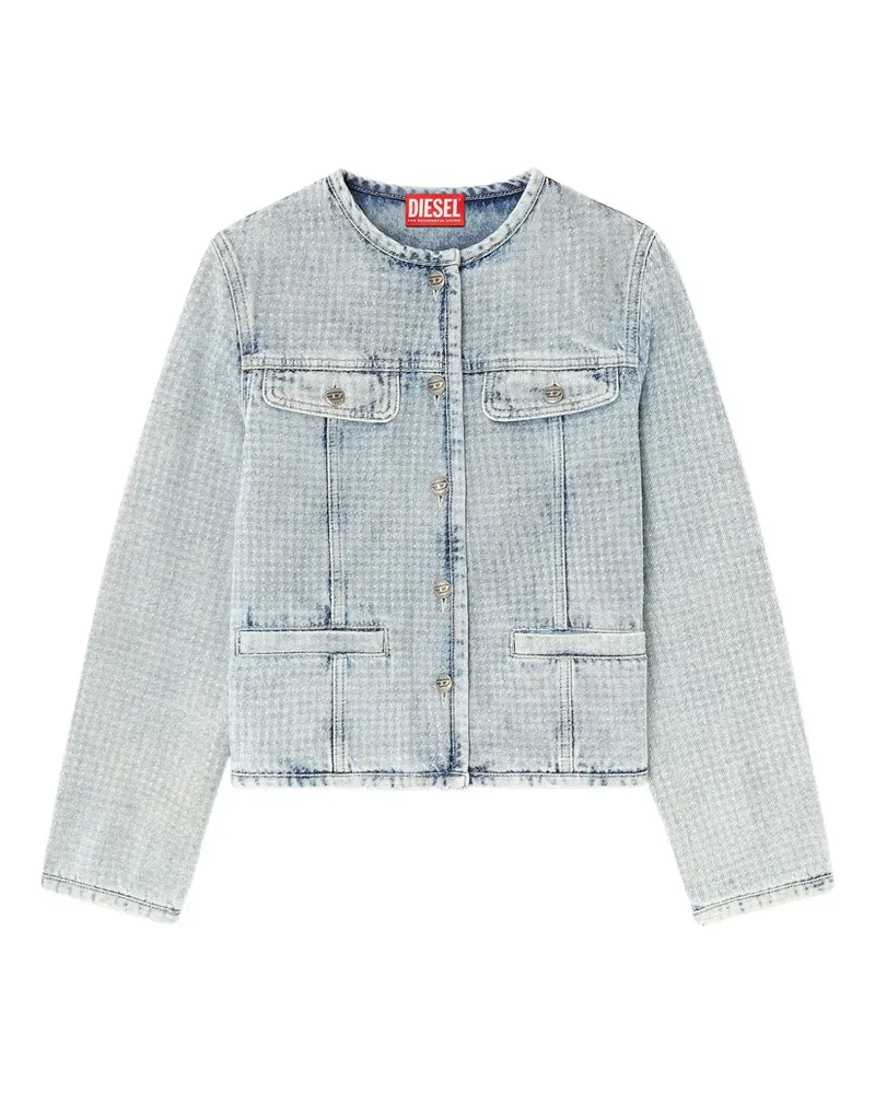 Diesel Jeansjacke mit Knopfverschluss - Blau Blau