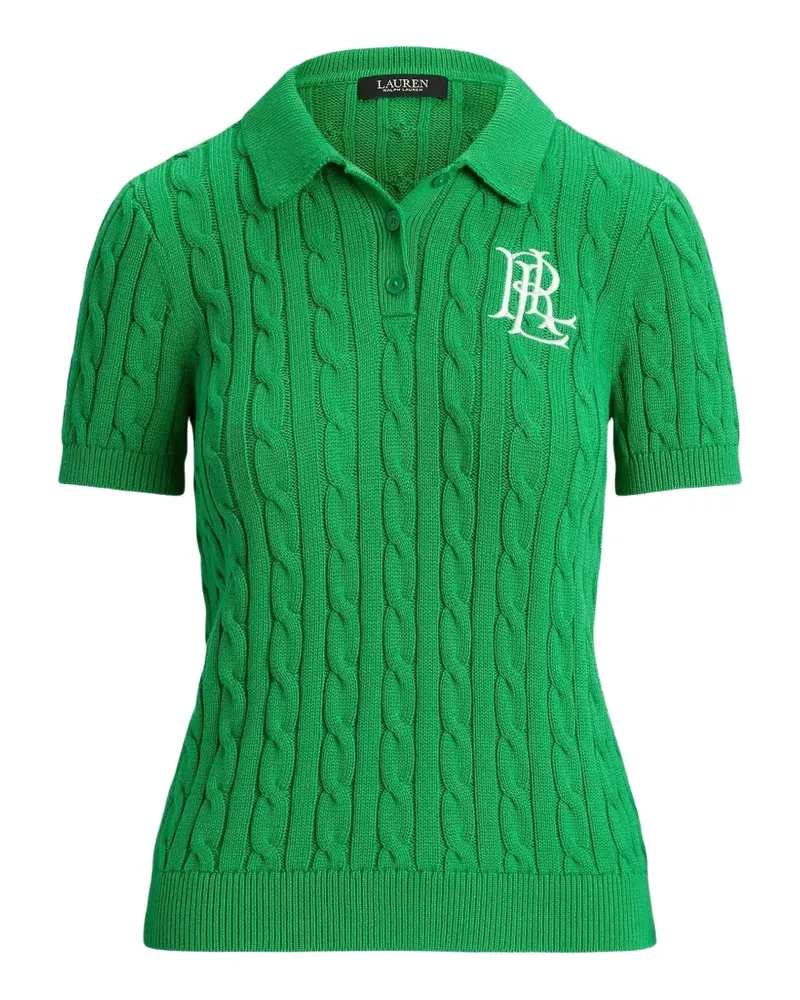 Ralph Lauren cable-knit polo shirt - Grün Grün