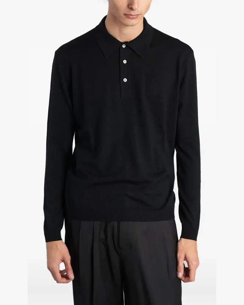 Low Brand K153 Poloshirt - Schwarz Schwarz