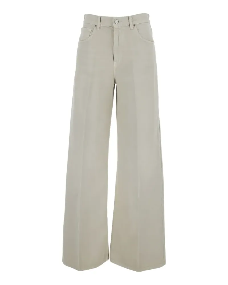 Mauro Grifoni pressed-crease jeans - Nude Nude